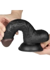 Wossi 18 cm Belden Bağlamalı İçi Dolu Zenci Strapon