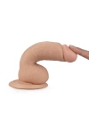 Wossi 18 cm Realistik Vantuzlu Anal Vajinal Dildo Penis