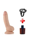Wossi 18 cm Realistik Vantuzlu Belden Bağlamalı Anal Vajinal Dildo Penis