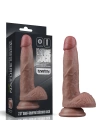 Wossi 18.5 cm Realistik Çift Katmanlı Yeni Nesil Vantuzlu Melez Dildo Penis