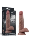 18.5 cm Realistik Çift Katmanlı Yeni Nesil Vantuzlu Melez Dildo Penis