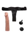 Wossi 19 cm Belden Bağlamalı İçi Dolu Strapon Penis
