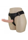 19 cm Belden Bağlamalı İçi Dolu Strapon Penis