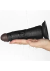 Wossi 19 cm Belden Bağlamalı İçi Dolu Zenci Strapon