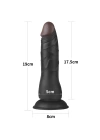 19 cm Belden Bağlamalı İçi Dolu Zenci Strapon
