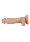 19 cm Realistik Titreşimli Vantuzlu Anal Vajinal Dildo Penis
