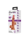 Wossi 19,4 cm Çift Katmanlı Gerçekçi Titreşimli Dildo Vibratör Penis - Zebulon