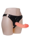 19,8 ve 15 cm Belden Bağlamalı İçi Dolu Çift Strapon Penis