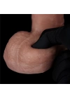 20.5 cm Realistik Çift Katmanlı Yeni Nesil Vantuzlu Melez Dildo Penis