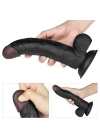 21.5 cm Belden Bağlamalı İçi Dolu Zenci Strapon