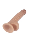 Wossi 21.5 cm Realistik Titreşimli Vantuzlu Anal Vajinal Dildo Penis