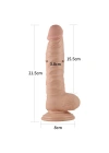 21.5 cm Realistik Vantuzlu Belden Bağlamalı Anal Vajinal Dildo Penis