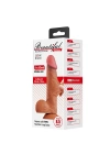 Wossi 21,8 cm Et Dokulu Gerçekçi Çift Katmanlı Silikon Melez Penis - Bahamut