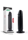 Wossi 22,5 Cm Siyah Yumuşak Kalın Anal Dildo