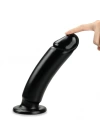 Wossi 22,5 Cm Siyah Yumuşak Kalın Anal Dildo