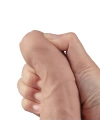 Wossi 22.6 cm USB Şarjlı Yeni Nesil Realistik Titreşimli Ten Dildo Penis