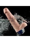 Wossi 22.6 cm USB Şarjlı Yeni Nesil Realistik Titreşimli Ten Dildo Penis