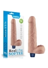 Wossi 22.6 cm USB Şarjlı Yeni Nesil Realistik Titreşimli Ten Dildo Penis