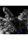 Wossi 22.6 cm USB Şarjlı Yeni Nesil Realistik Titreşimli Zenci Dildo Penis