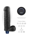 Wossi 22.6 cm USB Şarjlı Yeni Nesil Realistik Titreşimli Zenci Dildo Penis