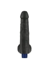 Wossi 22.6 cm USB Şarjlı Yeni Nesil Realistik Titreşimli Zenci Dildo Penis