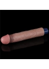 22.8 cm USB Şarjlı Yeni Nesil Realistik Testissiz Titreşimli Zenci Dildo Penis