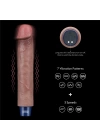 22.8 cm USB Şarjlı Yeni Nesil Realistik Testissiz Titreşimli Zenci Dildo Penis
