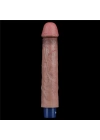 Wossi 22.8 cm USB Şarjlı Yeni Nesil Realistik Testissiz Titreşimli Zenci Dildo Penis
