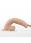 Wossi 23 cm Realistik Titreşimli Vantuzlu Anal Vajinal Dildo Penis