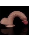 Wossi 23.5 cm Belden Bağlamalı Realistik Çift Katmanlı Yeni Nesil Silikon Dildo Penis