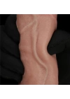 Wossi 23.5 cm Belden Bağlamalı Realistik Çift Katmanlı Yeni Nesil Silikon Dildo Penis