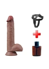 23.5 cm Belden Bağlamalı Realistik Çift Katmanlı Yeni Nesil Silikon Dildo Penis