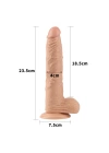 Wossi 23.5 cm Realistik Vantuzlu Anal Vajinal Dildo Penis