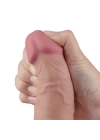 23.7 cm USB Şarjlı Yeni Nesil Realistik Testissiz Titreşimli Ten Dildo Penis