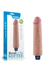 Wossi 23.7 cm USB Şarjlı Yeni Nesil Realistik Testissiz Titreşimli Ten Dildo Penis