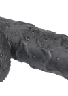 24,5 cm Belden Bağlamalı Vantuzlu Realistik Zenci Penis Anal Vajinal Dildo