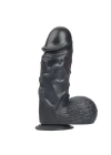Wossi 24,5 cm Vantuzlu Realistik Zenci Penis Anal Vajinal Dildo