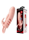 Wossi 2,5 cm Dolgu Uzatmalı Titreşimli Penis Kılıfı Prezervatif Vibratör