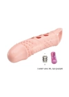Wossi 2,5 cm Dolgu Uzatmalı Titreşimli Penis Kılıfı Prezervatif Vibratör