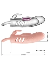 2,5 cm Dolgu Uzatmalı Titreşimli Penis Kılıfı Prezervatif Vibratör