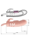 2,5 cm Dolgu Uzatmalı Titreşimli Penis Kılıfı Prezervatif Vibratör