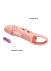Wossi 2,5 cm Dolgu Uzatmalı Titreşimli Penis Kılıfı Prezervatif Vibratör