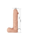 26 cm Belden Bağlamalı İçi Dolu Titreşimli Büyük Strapon Penis