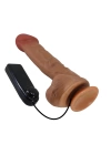 Wossi 26 cm Çift Katmanlı Gerçekçi Titreşimli Dildo Vibratör Penis - Bergrisi