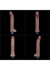 Wossi 27 cm USB Şarjlı Yeni Nesil Realistik Titreşimli Dildo Penis