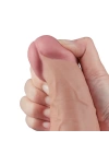 Wossi 27.2 cm USB Şarjlı Yeni Nesil Realistik Titreşimli Ten Dildo Penis
