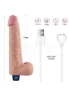 Wossi 27.2 cm USB Şarjlı Yeni Nesil Realistik Titreşimli Ten Dildo Penis