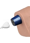 Wossi 27.2 cm USB Şarjlı Yeni Nesil Realistik Titreşimli Ten Dildo Penis