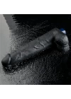 Wossi 27.2 cm USB Şarjlı Yeni Nesil Realistik Titreşimli Zenci Dildo Penis