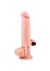 3 cm Uzatmalı Realistik Titreşimli Penis Kılıfı XTender